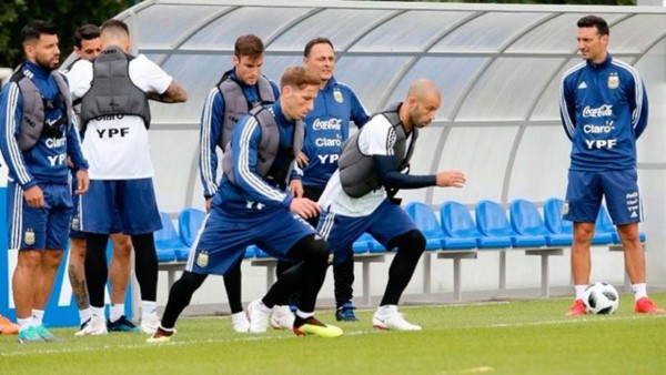 Resultado de imagen para argentina entreno en rusia con salvio